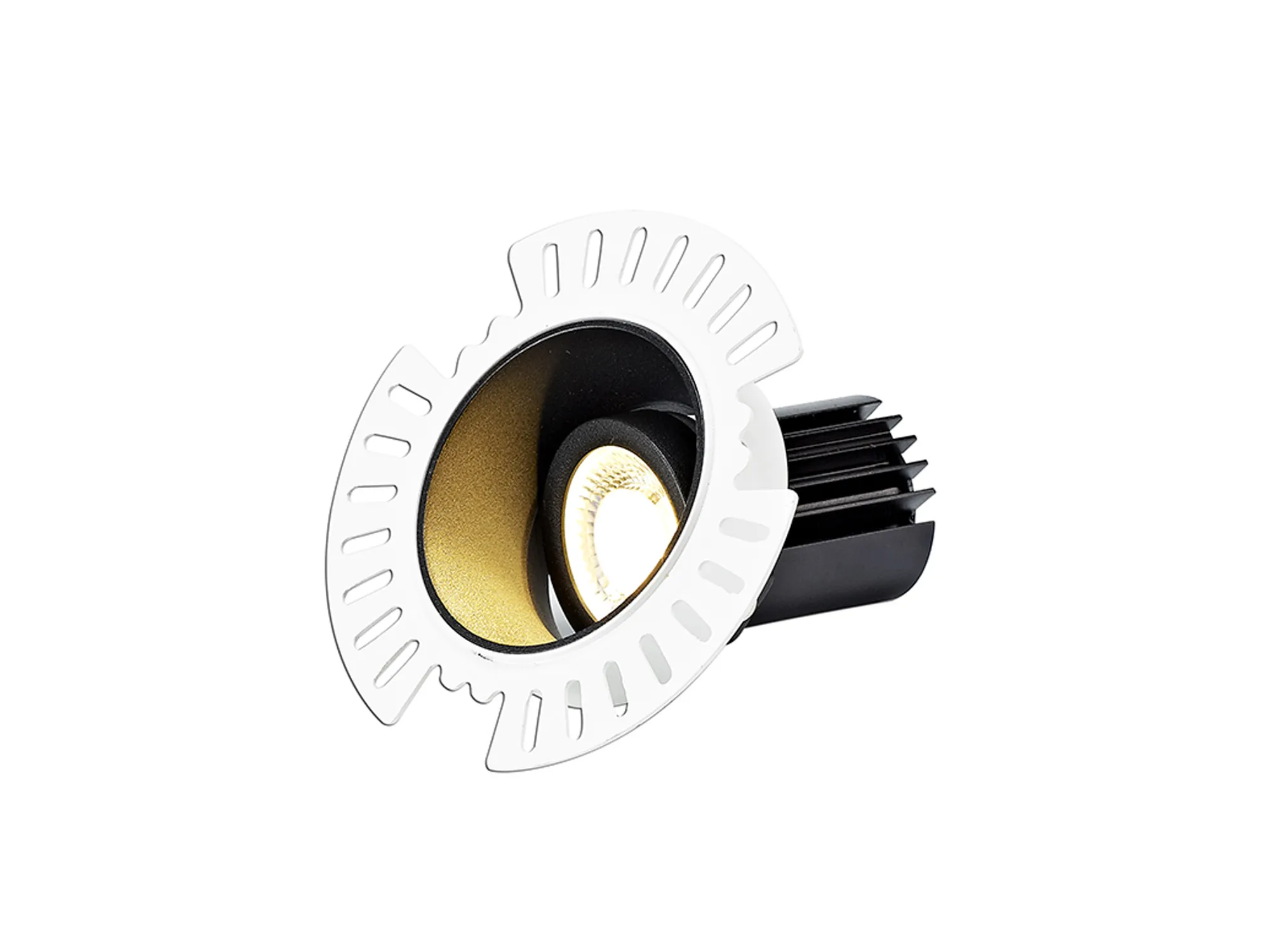 Basy A 12 Tridonic Powered 12W 2700K 1200lm 36° CRI>90 LED Engine Black Adjustable Recessed Spotlight, IP20 DM201870  Dlux Basy A 12